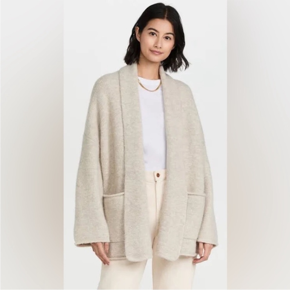 Madewell Mclean Shawl-Collar Oversized Cardigan Sweater XSmall Wool alpaca Blend